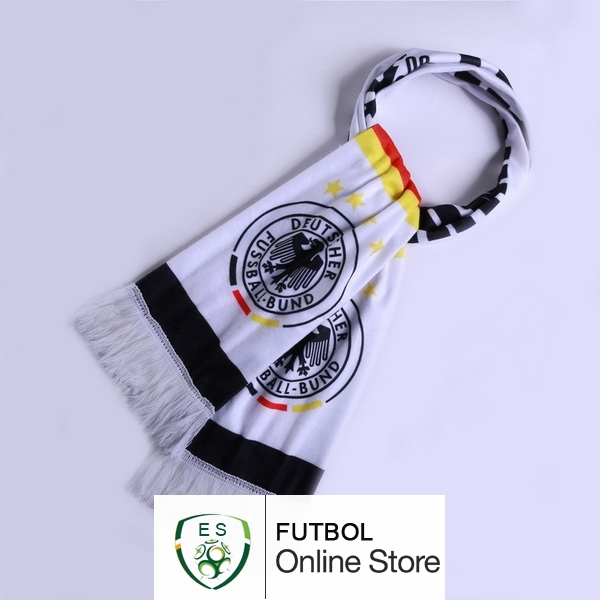 Bufanda Futbol Alemania Tejidas Blanco Bufanda Futbol Alemania Tejidas Blanco