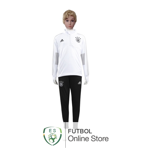 Camiseta Alemania Chandal Ninos 2018 Blanco Negro