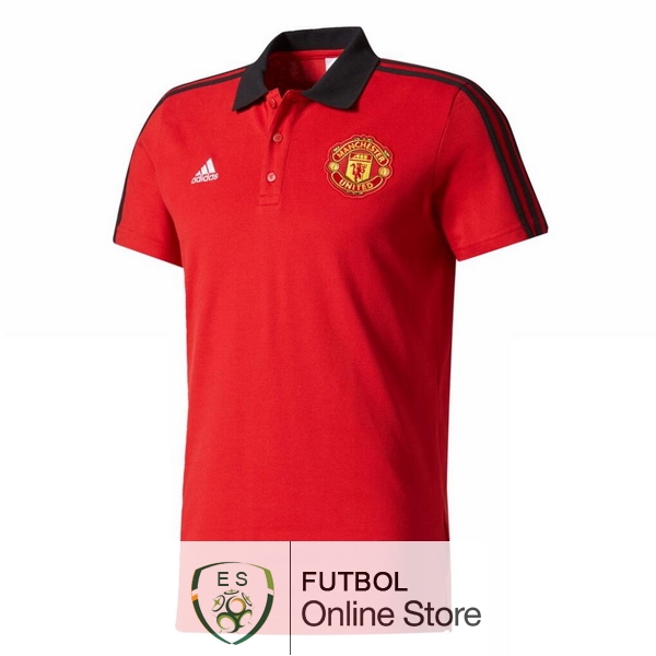 Polo Manchester United Rojo Negro 2017/2018 Polo Manchester United Rojo Negro 2017/2018