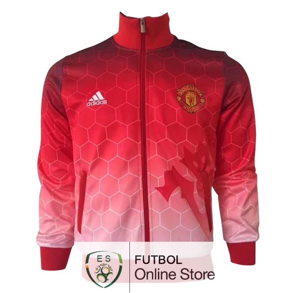 2017/18 Rojo Blanco Chaqueta Manchester United