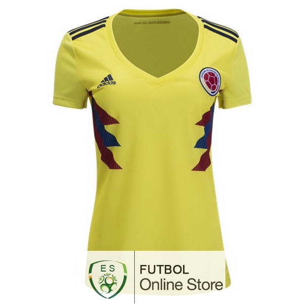 Camiseta Colombia Mujer 2018 Primera