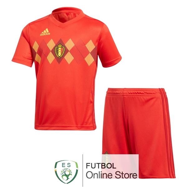 Camiseta Belgica Ninos 2018 Primera