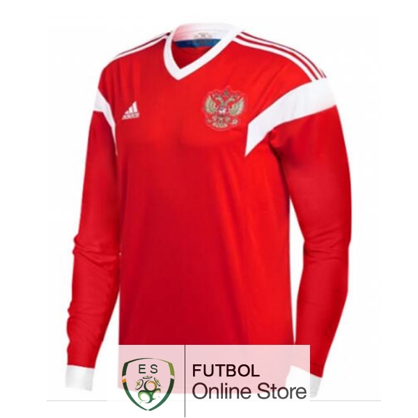 Camiseta Rusia 2018 Manga Larga Primera