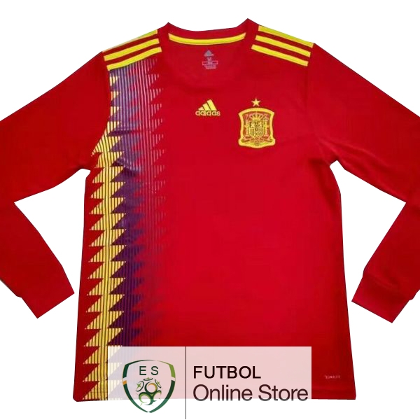 Camiseta Espana 2018 Manga Larga Primera