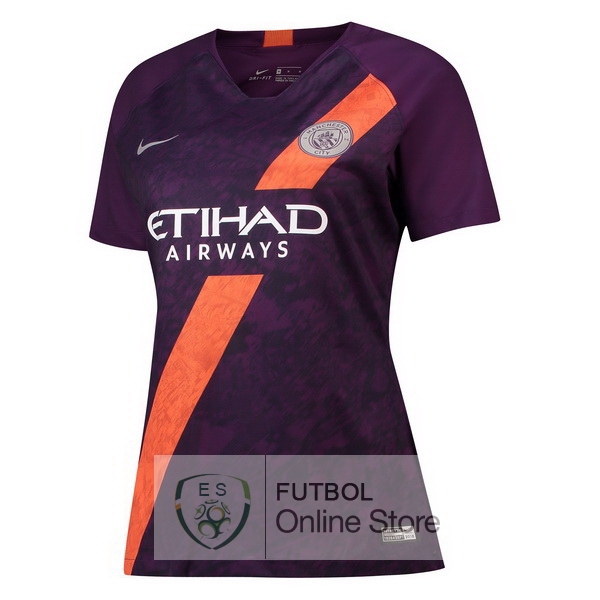 Camiseta Manchester city Mujer 18/2019 Tercera