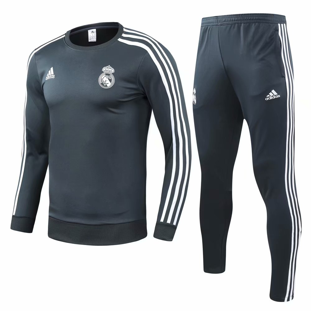 2018/19 Verde Gris Chaqueta Ensemble Complet Real Madrid 2018/19 Verde Gris Chaqueta Ensemble Complet Real Madrid