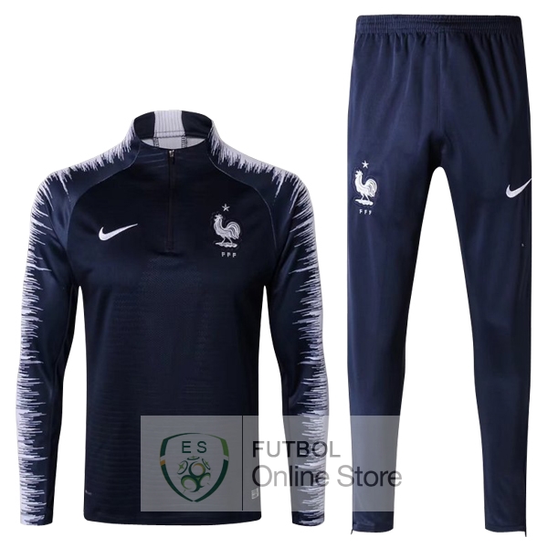 Camiseta Francia Chandal Ninos 2018 Negro