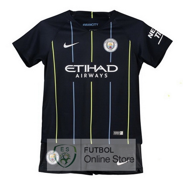 Camiseta Manchester City Ninos 18/2019 Segunda