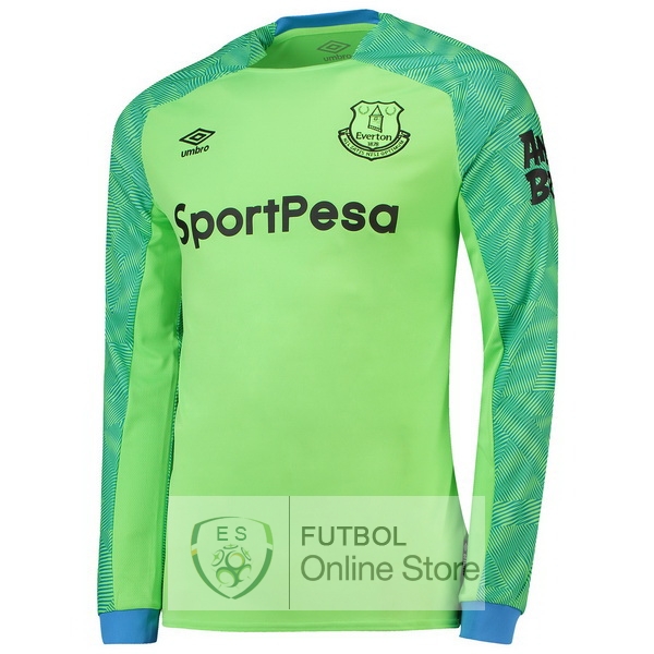 Camiseta Everton 18/2019 Manga Larga Portero Primera