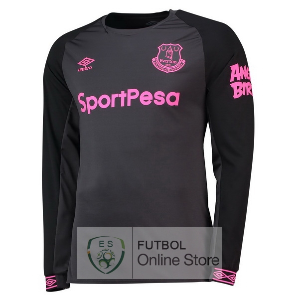 Camiseta Everton 18/2019 Manga Larga Segunda