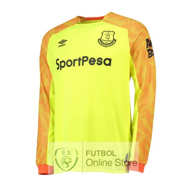 Camiseta Everton 18/2019 Manga Larga Portero Segunda