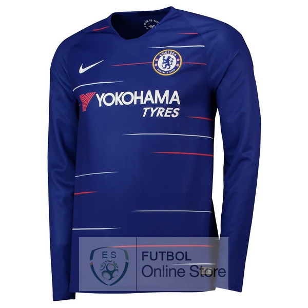 Camiseta Chelsea 18/2019 Manga Larga Primera