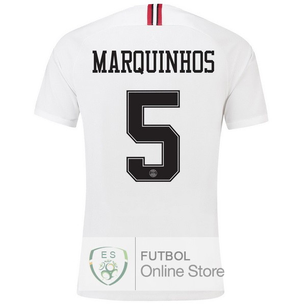 Camiseta Marquinhos Paris Saint Germain 18/2019 Tercera Segunda