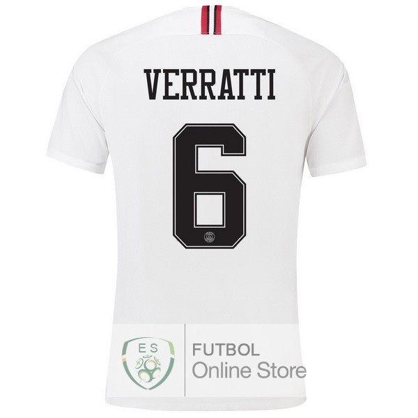 Camiseta Verratti Paris Saint Germain 18/2019 Tercera Segunda