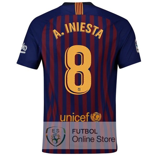 Camiseta A.Iniesta Barcelona 18/2019 Primera