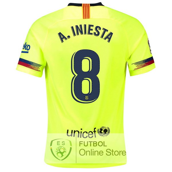 Camiseta A.Iniesta Barcelona 18/2019 Segunda