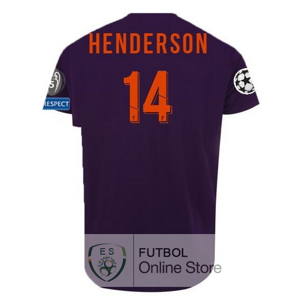 Camiseta Henderson Liverpool 18/2019 Segunda