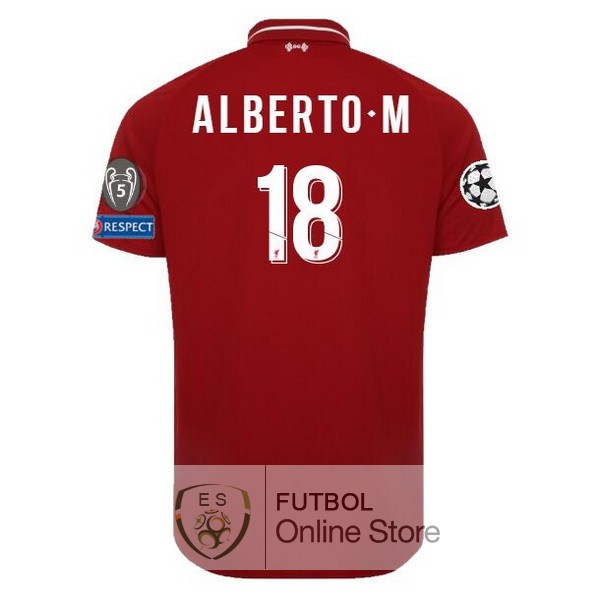 Camiseta Alberto.M Liverpool 18/2019 Primera