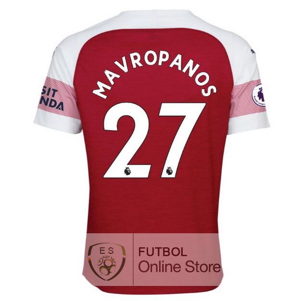 Camiseta Mavropanos Arsenal 18/2019 Primera Camiseta Mavropanos Arsenal 18/2019 Primera