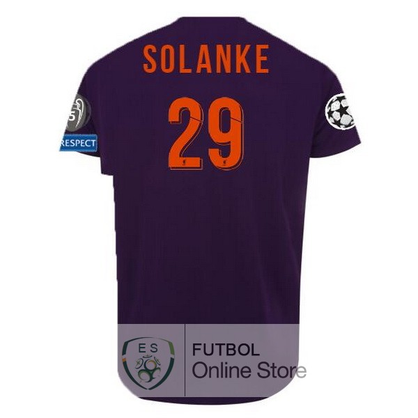 Camiseta Solanke Liverpool 18/2019 Segunda  Camiseta Solanke Liverpool 18/2019 Segunda