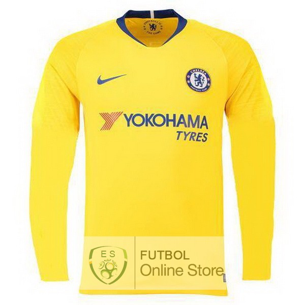 Camiseta Chelsea 18/2019 Manga Larga Segunda