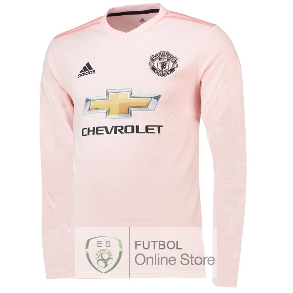 Camiseta Manchester United 18/2019 Manga Larga Segunda