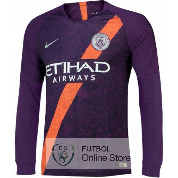 Camiseta Manchester city 18/2019 Manga Larga Tercera