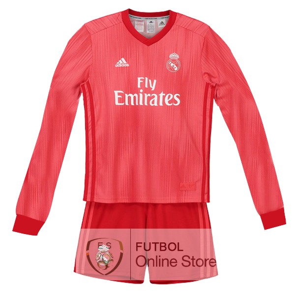 Camiseta Real Madrid Ninos 18/2019 Manga Larga Tercera