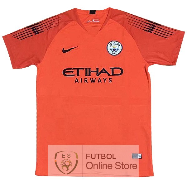 Camiseta Manchester city 18/2019 Portero Naranja