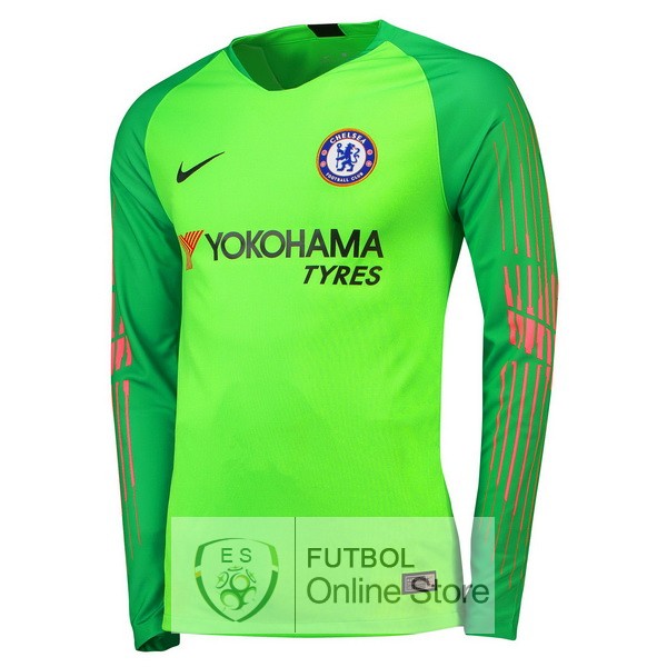 Camiseta Chelsea 18/2019 Manga Larga Portero Verde