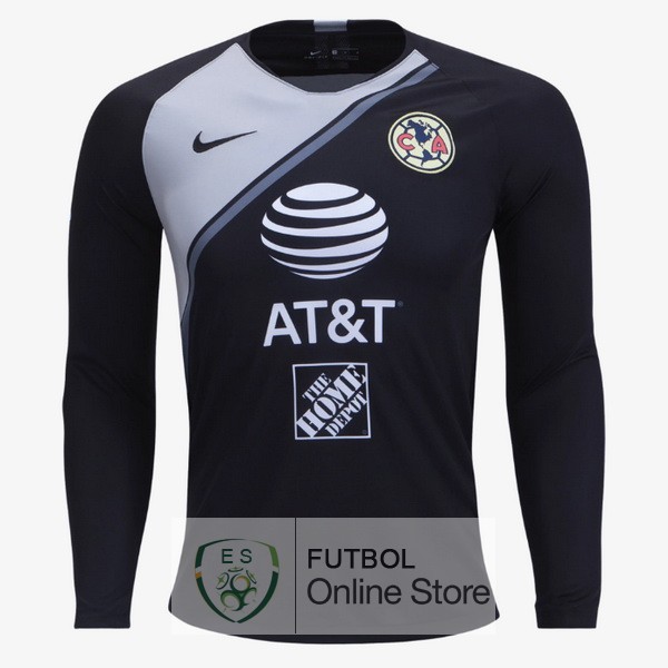 Camiseta America 18/2019 Manga Larga Portero Negro