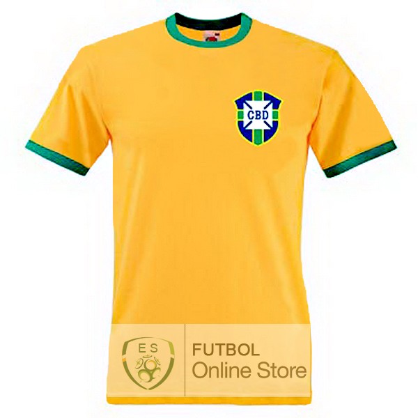Retro Camiseta Brasil 1970 Primera