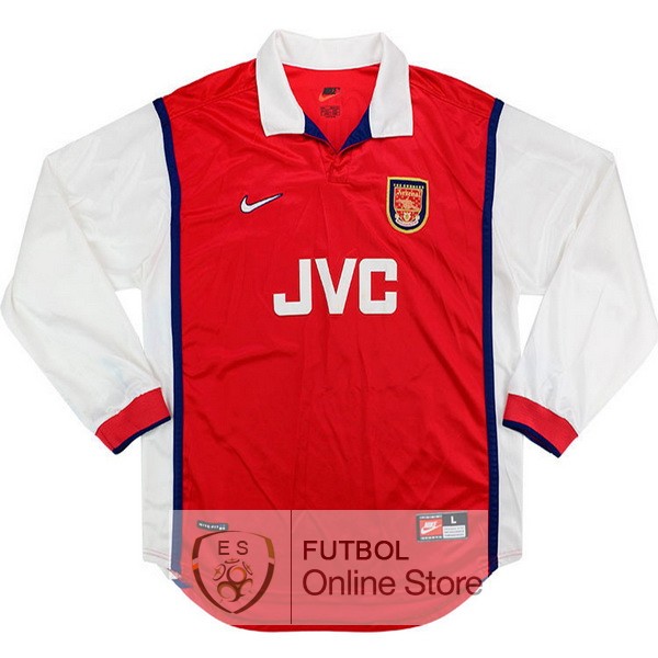 Retro Camiseta Arsenal 1998 1999 Manga Larga Primera