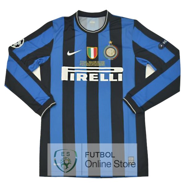 Retro Camiseta Inter Milan 2010 2011 Manga Larga Primera