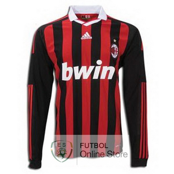 Retro Camiseta AC Milan 2009 2010 Manga Larga Primera