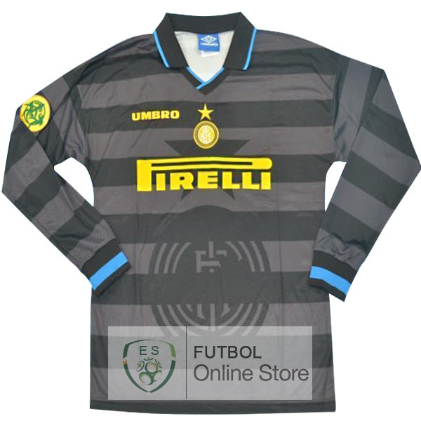 Retro Camiseta Inter Milan 2013 2014 Manga Larga Segunda