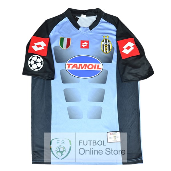 Retro Camiseta Juventus 2002 03 Portero Azul