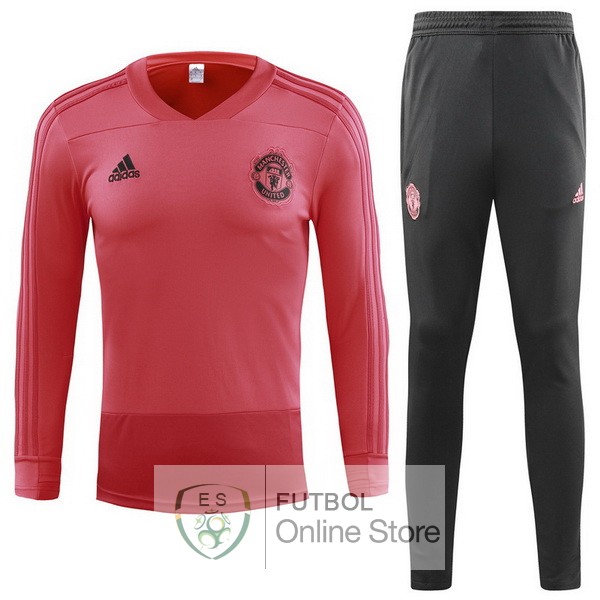 2018/19 Rojo Claro Chaqueta Ensemble Complet Manchester United