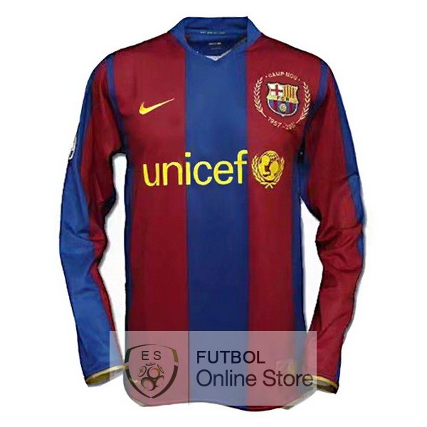 Camiseta Barcelona Retro 2007/2008 Manga Larga Primera