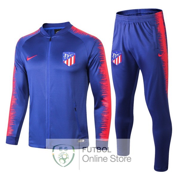 Camiseta Atletico Madrid Chandal Ninos 18/2019 Azul Rojo