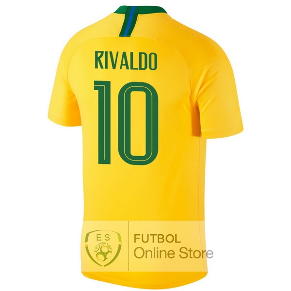 Camiseta Rivaldo Brasil 2018 Primera