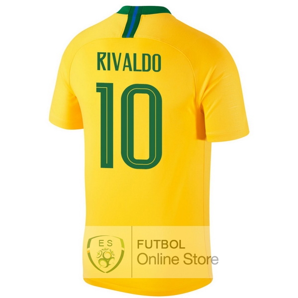 Camiseta Rivaldo Brasil 2018 Primera