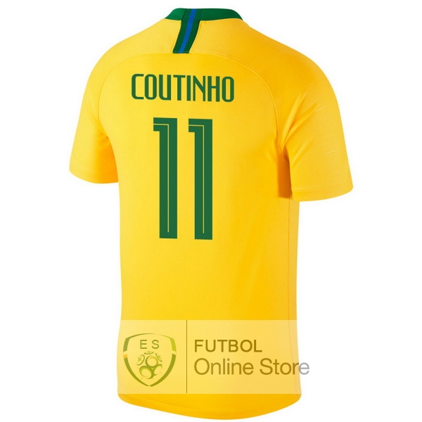 Camiseta Coutinho Brasil 2018 Primera