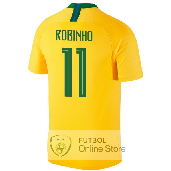 Camiseta Robinho Brasil 2018 Primera