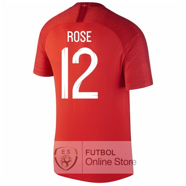 Camiseta Rose Inglaterra 2018 Segunda