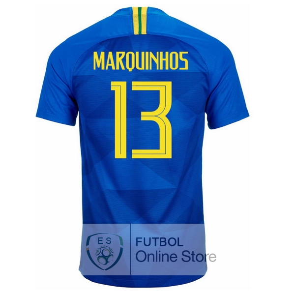 Camiseta Marquinhos Brasil 2018 Segunda