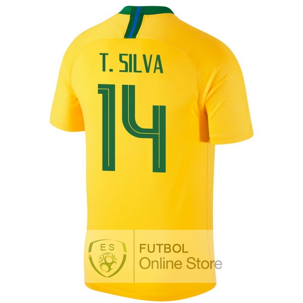 Camiseta T.Silva Brasil 2018 Primera