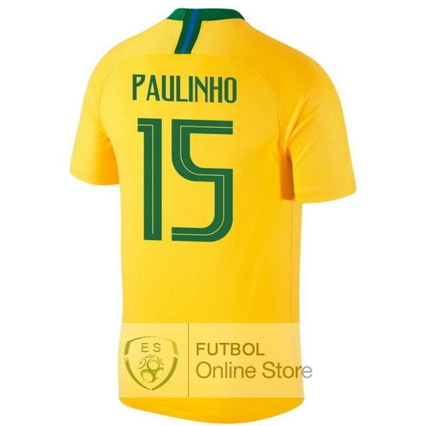 Camiseta Paulinho Brasil 2018 Primera