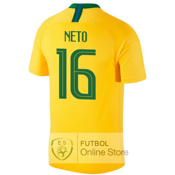 Camiseta Neto Brasil 2018 Primera