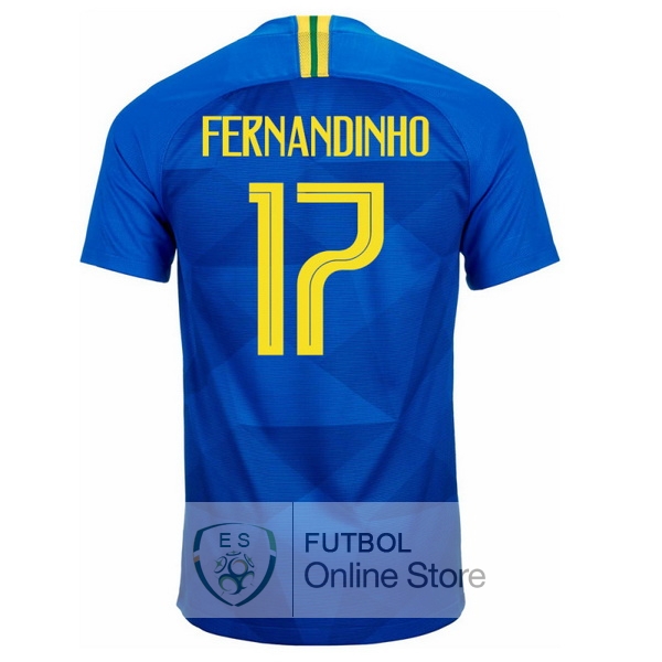 Camiseta Fernandinho Brasil 2018 Segunda